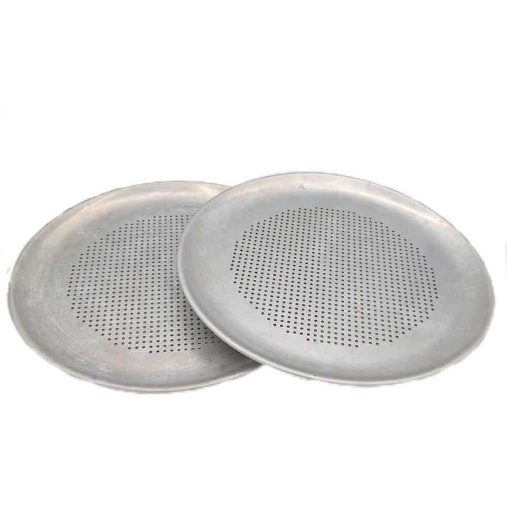 Rema 13" Round Aluminum Small Pizza Pan Vented Holes Crispy Crust Bakeware